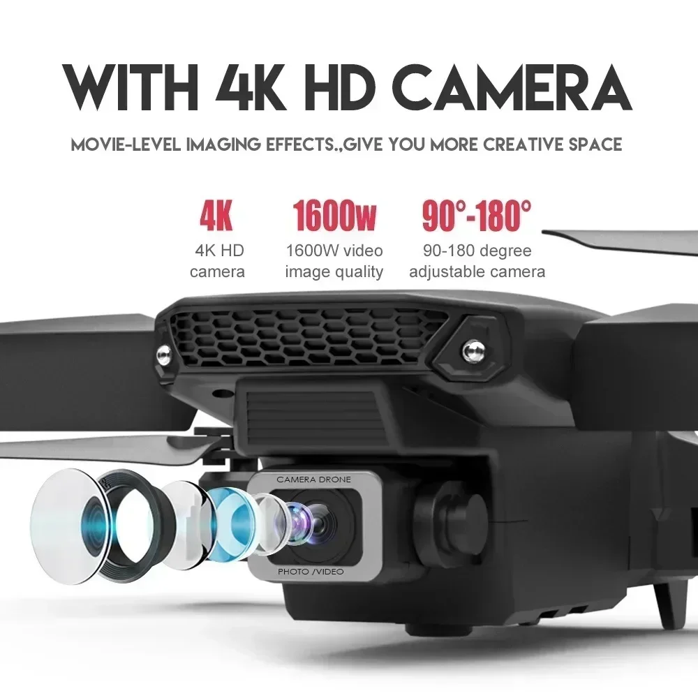 E88 Pro WIFI FPV Drone Wide An - Drone Camera Hd ulasan dan harga