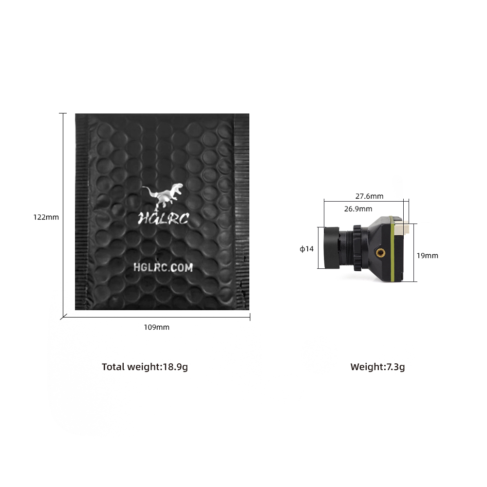 HGLRC L1 FPV Camera 1200TVL HD - Drone Camera Wide Angle ulasan dan harga