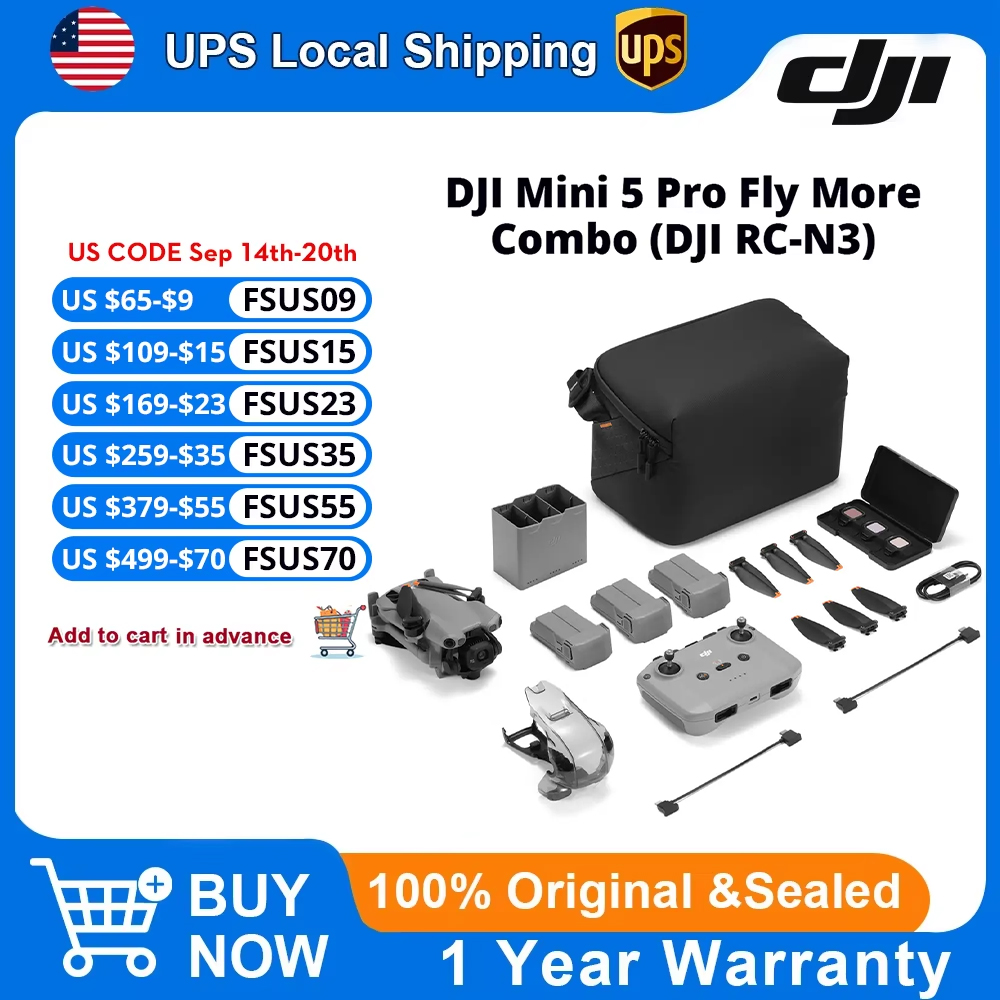 DJI Mini 5 Pro Fly More Combo  - Drone Camera Vlog ulasan dan harga